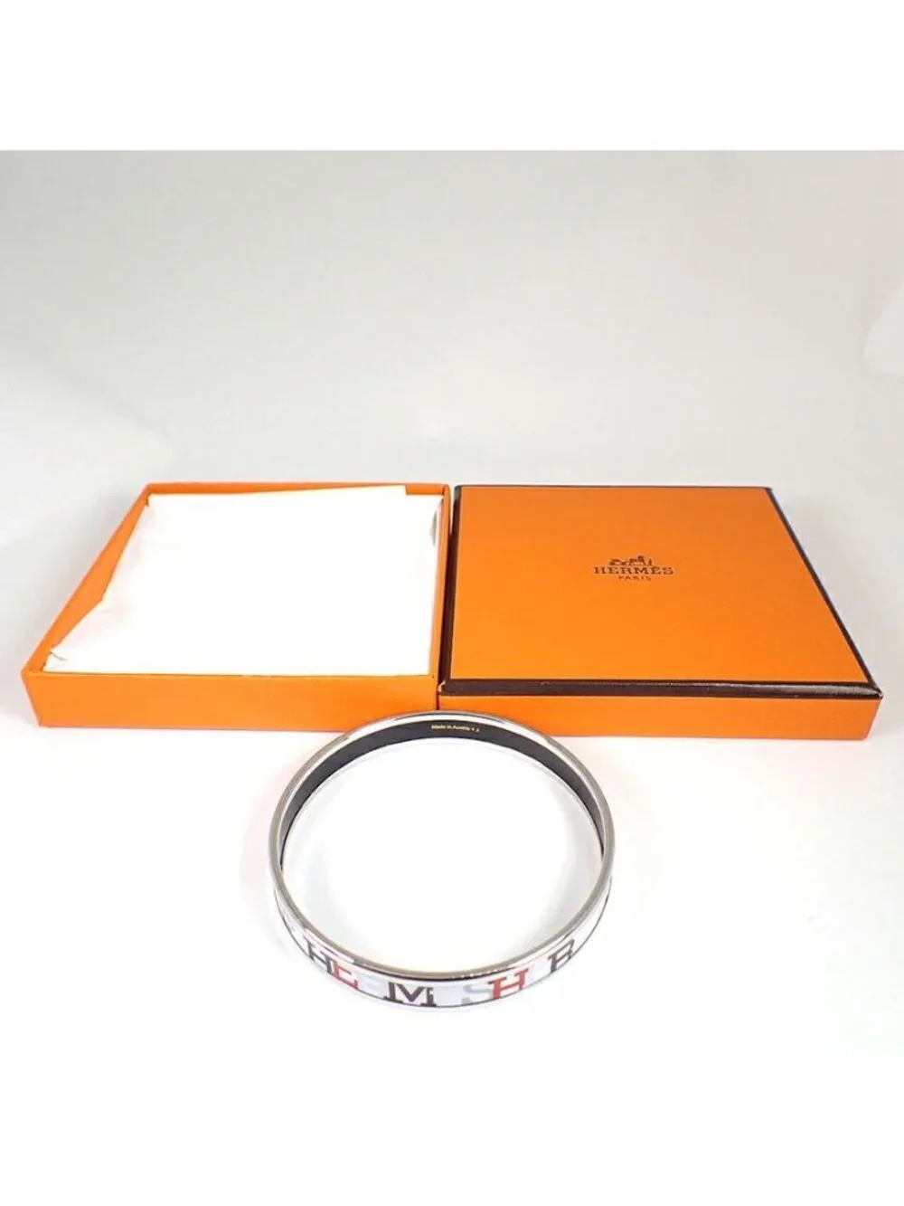 Hermes Enamel Bangle Bracelet